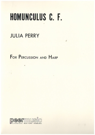 Homunculus C.F. for percussion and harp score