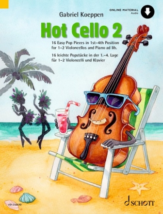Hot Cello Band 2 (+Online-Audio) f�r 1-2 Violoncelli (Klavier ad lib.) Partitur und Stimmen
