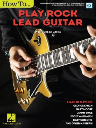 How to play Rock Lead Guitar (+Online Video): for guitar in tablature