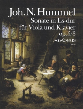 HUMMEL J.N. Sonate Es-dur op. 5/3 - Part.u.St. Viola, Klavier