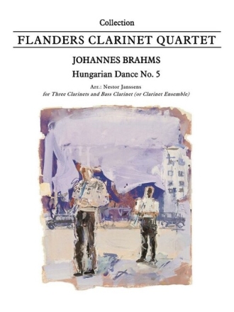 Hungarian Dance no.5 for 3 clarinets and bass clarinet (or clarinet ensemble) score and parts