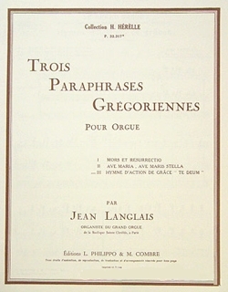 Hymne d'action de gr�ces op.5,3 'Te Deum' pour orgue