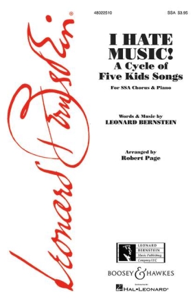 I Hate Music for female chorus and piano score