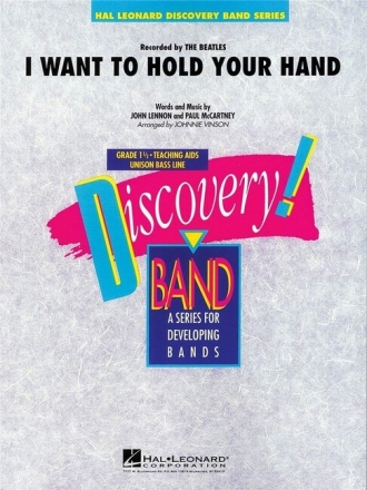I want to hold your Hand  for concert band score and parts