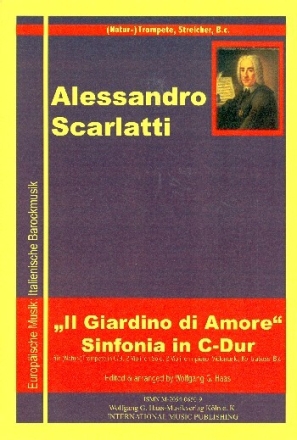 Il giardino di amore C-Dur f�r Trompete, Streicher und Bc Partitur und Stimmen