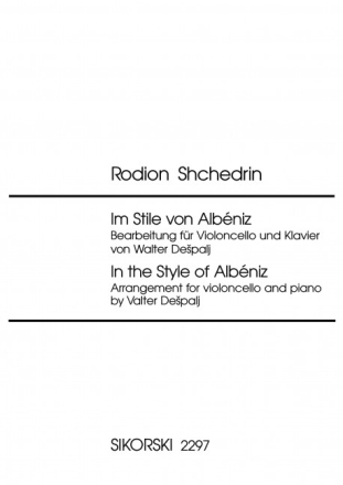 Im Stile von Albeniz f�r Violoncello und Klavier