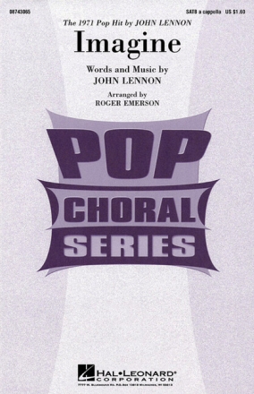 Imagine for mixed chorus a cappella,  score