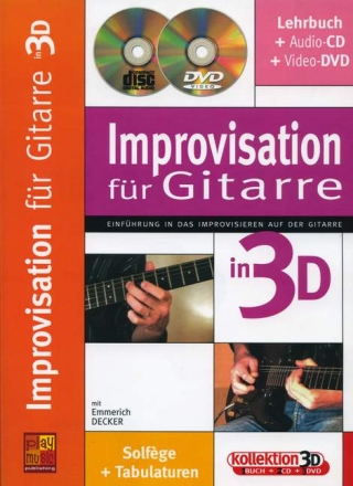 Improvisation in 3D (+CD +DVD) f�r Gitarre  (dt)