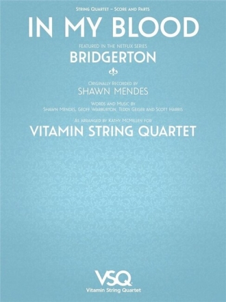 In My Blood for string quartet score and parts