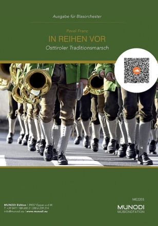 In Reihen vor f�r Blasorchester Partitur und Stimmen