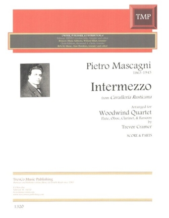 Intermezzo for flute, oboe, clarinet and bassoon score and parts
