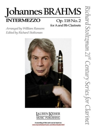 Intermezzo op.118,2 for clarinet and piano