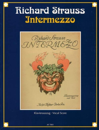 Intermezzo op. 72 Eine b�rgerliche Kom�die Klavierauszug (dt)