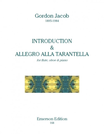 Introduction and Allegro alla tarantella for flute, oboe and piano score and part