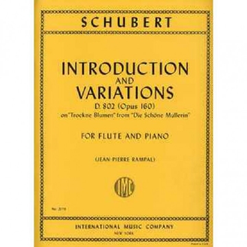 Introduction and variations op.160 D802 for flute and piano RAMPAL, JEAN-PIERRE, ED