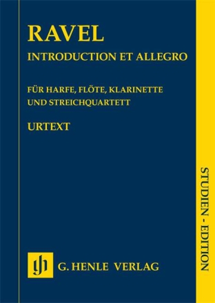 Introduction et Allegro f�r Harfe, Fl�te, Klarinette und Streichquartett Studienpartitur