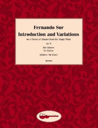 Introduction et Variations sur une th�me de Mozart op.9 pour guitare