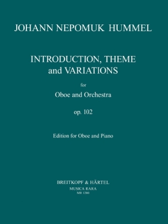 Introduktion, Thema und Variationen op.102 f�r Oboe und Orchester f�r Oboe und Klavier