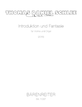 Introduktion und Fantasie f�r Violine und Orgel