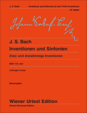 Inventionen und Sinfonien BWV772-801 f�r Klavier Neuausgabe 2007