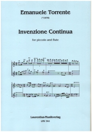 Invenzione Continua for piccolo and flute score and parts