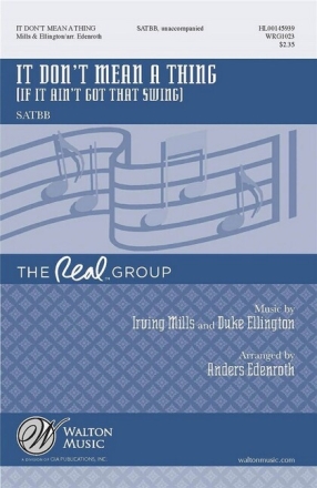 It don't mean a thing for mixed choir (SATBB) unaccompanied choral score