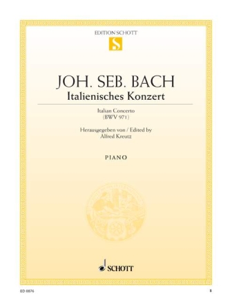 Italienisches Konzert BWV971 f�r Klavier