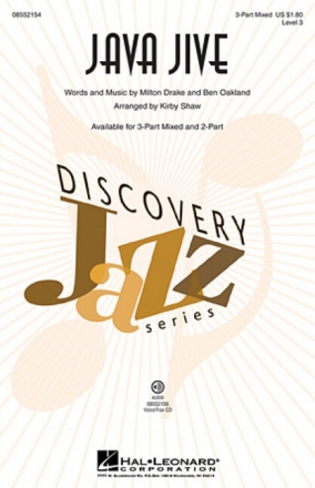 Java Jive for 3-part choir and piano choral score