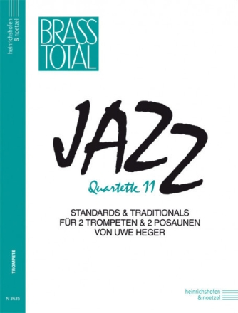 Jazz Quartette Band 11 f�r 2 Trompeten und 2 Posaunen Partitur und Stimmen