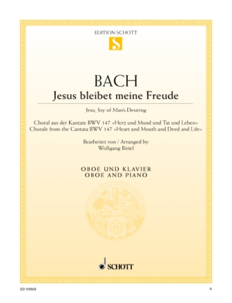 Jesus bleibet meine Freude BWV147 f�r Oboe und Klavier