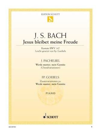 Jesus bleibet meine Freude / Werde munter, mein Gem�te BWV 147 f�r Klavier