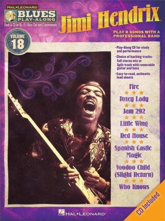 Jimi Hendrix (+CD): for Bb, Eb, C and bass clef INSTRUMENTS Blues playalong vol.18