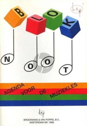 Joep Wanders, Bloknoot Agenda Voor De Muziekles  buch