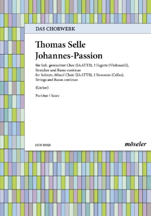 Johannes-Passion f�r Soli, Chor und Instrumente Partitur (= Tasteninstrument)