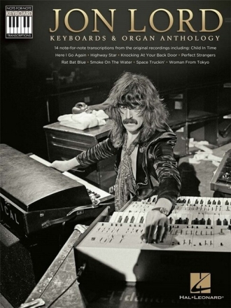 Jon Lords: Keyboard and Organ Anthology songbook piano/vocal/guitar/rock score