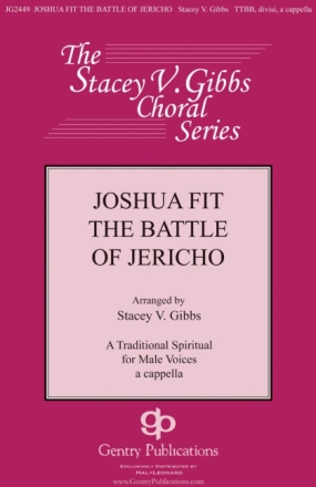 Joshua fit the battle of Jericho TTBB a cappella Chorpartitur
