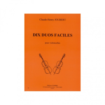 JOUBERT Claude-Henry Duos faciles (10) 2 violoncelles Partition