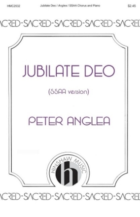 Jubilate Deo for female choir (SSAA) and piano chorus Score