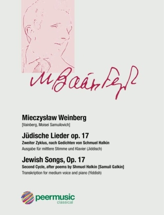J�dische Lieder op.17 f�r mittlere Stimme und Klavier (jiddisch, YIVO-transl.)