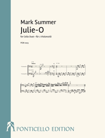 Julie-O f�r 2 Violoncelli Partitur und Stimmen