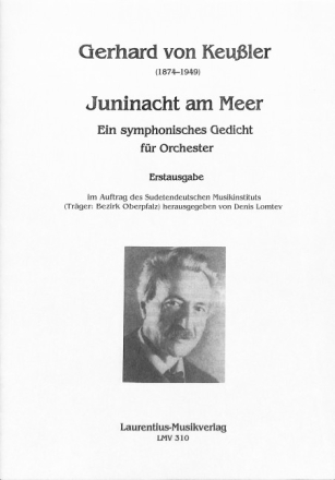 Juninacht am Meer f�r Orchester Partitur