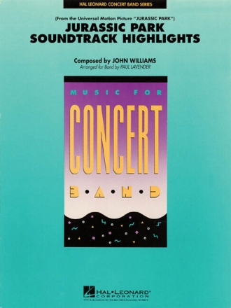 Jurassic Park Soundtrack Highlights for concert band score and parts