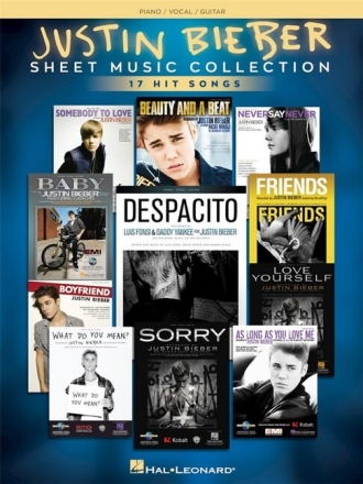 Justin Bieber: Sheet Music Collection songbook piano/vocal/guitar