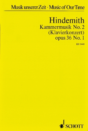 Kammermusik Nr.2 op.36,1 f�r Klavier und 12 Soloinstrumente Studienpartitur