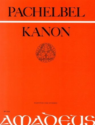 Kanon f�r 3 Violinen und Ba� Partitur und Stimmen
