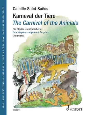Karneval der Tiere (The Carnival of the Animals) f�r Klavier leicht bearbeitet