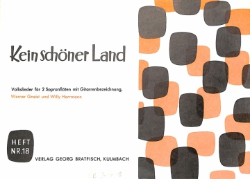 Kein sch�ner Land Volkslieder f�r 2 Sopranblockfl�ten