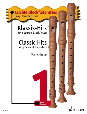 Klassik-Hits Band 1 f�r 3 Sopran-Blockfl�ten Spielpartitur