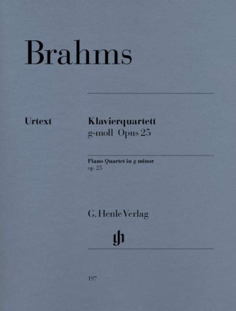 Klavierquartett g-Moll op.25 f�r Klavier, Violine, Viola und Violoncello Stimmen