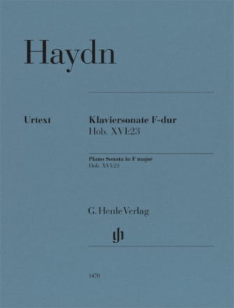 Klaviersonate F-dur Hob. XVI:23 Klavier zu zwei H�nden